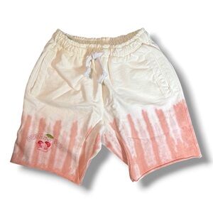 Boys Lie Cherry Pie Dip Dye Sweat Shorts Small NEW Revolve Loungewear Streetwear